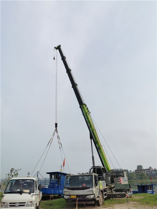 阳曲县桥梁建设吊装案例